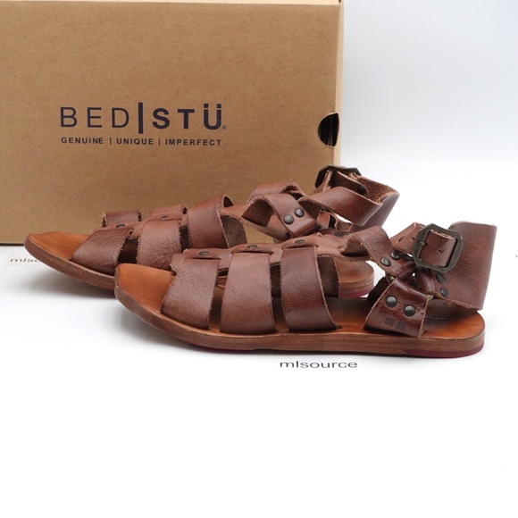Bed Stu Shoes - NEW Bed Stu Hera Leather Gladiator Sandals 4547-14208 Brown